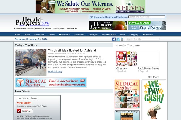herald-progress.com site used Magazine-point