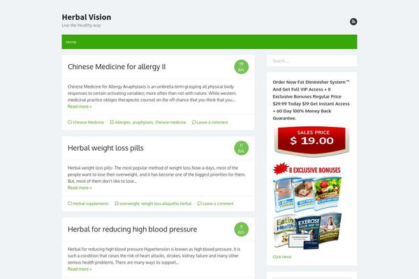 The Box theme site design template sample