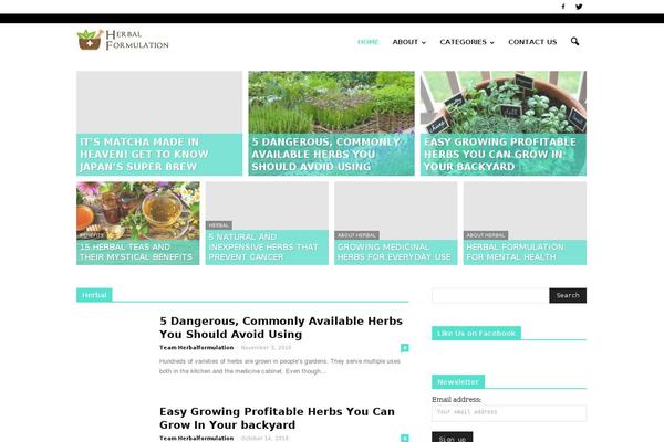 Site using Showcase - Visual Composer Addon plugin