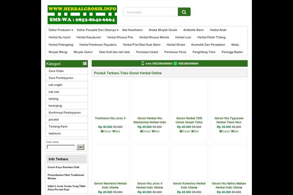 Pasaraya theme site design template sample
