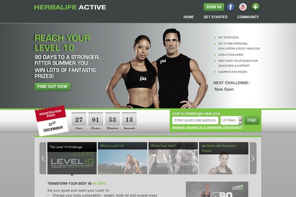 Herbalife theme site design template sample