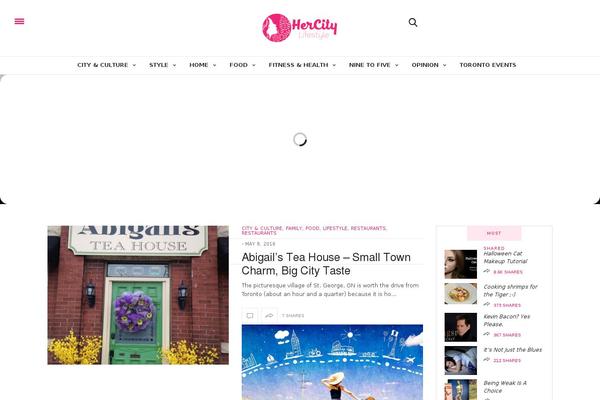 The Voux theme site design template sample