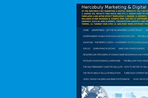 Online Marketer theme site design template sample