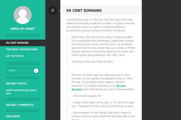 Writr theme site design template sample