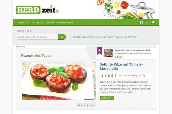 Food Recipes theme site design template sample