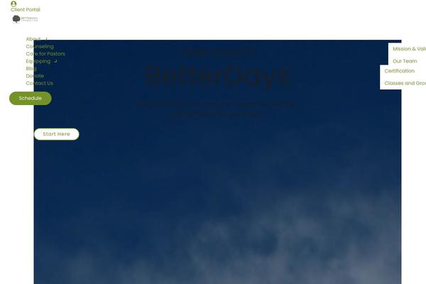 herecomebetterdays.org site used Jumpstarter