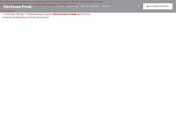 Site using Cmsmasters-events-schedule plugin