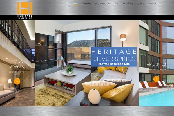 Heritage theme site design template sample