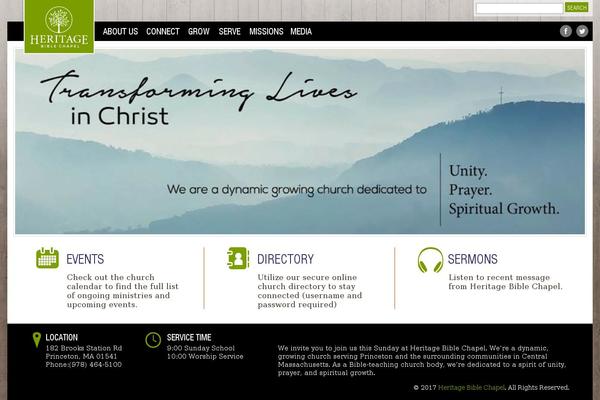 Heritage theme site design template sample
