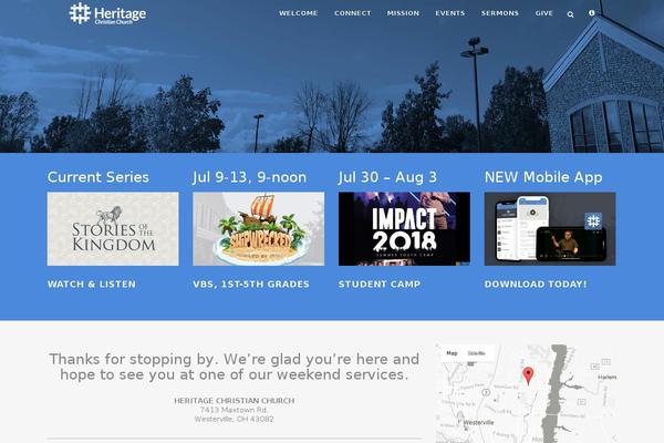 Heritage theme site design template sample