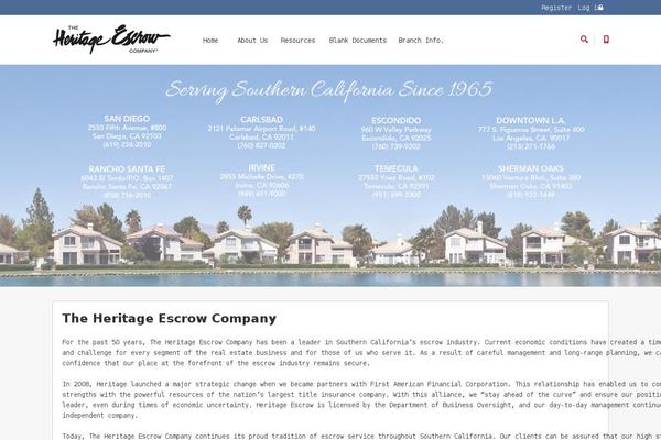 Heritage theme site design template sample