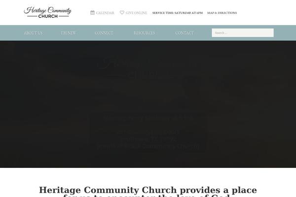 Heritage theme site design template sample