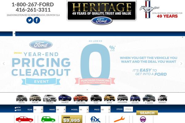 heritageford.ca site used Leadbox