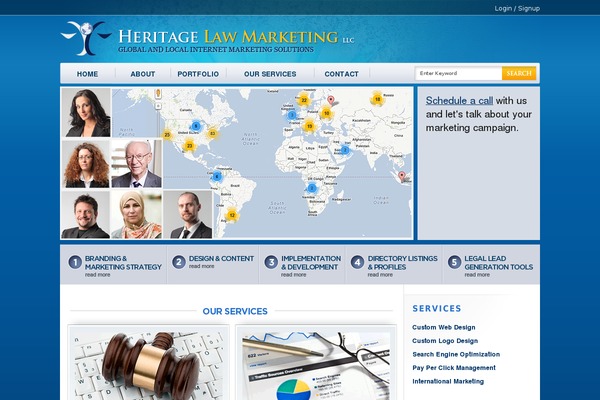 Heritage theme site design template sample