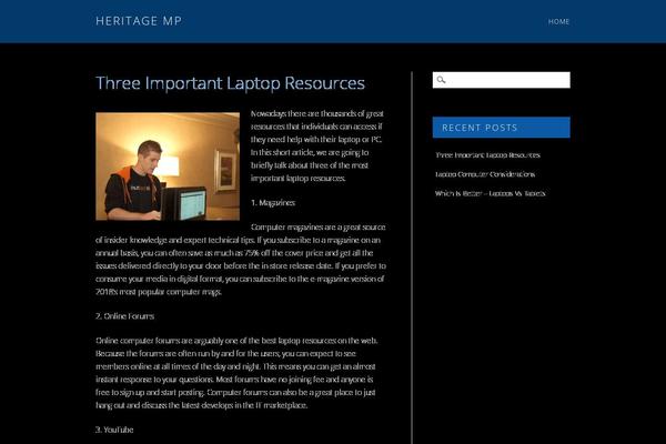 Hostmarks theme site design template sample
