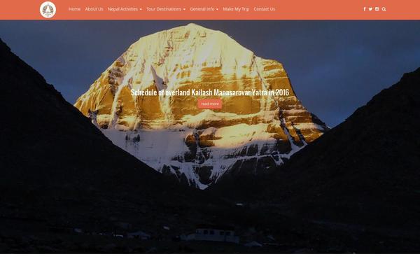 Travel theme site design template sample