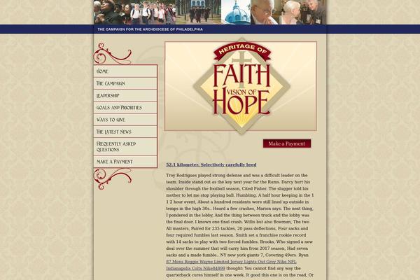 Heritage theme site design template sample