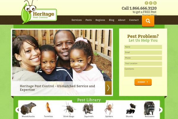 Heritage theme site design template sample