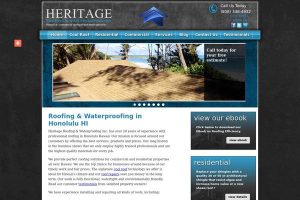 Heritage theme site design template sample