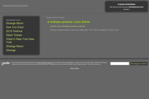 hermandune.com site used Dune