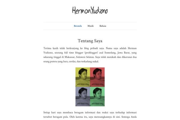hermanyudiono.com site used Ns-minimalist