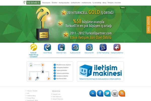 Hermes theme site design template sample