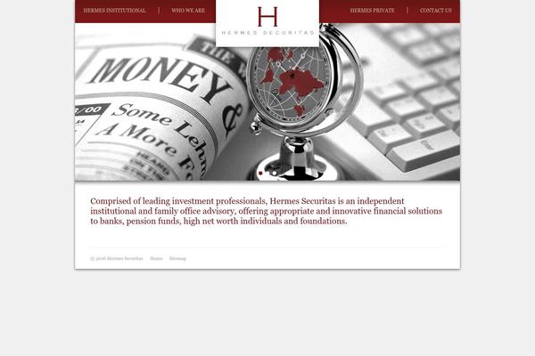 Hermes theme site design template sample