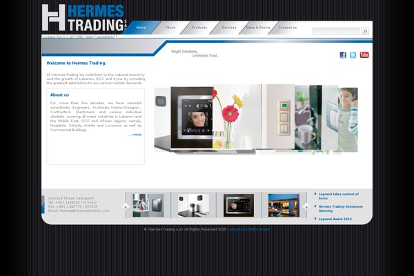 Hermes theme site design template sample