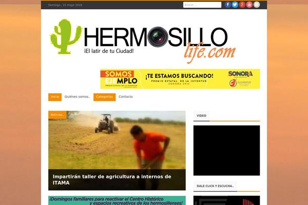 Journal theme site design template sample