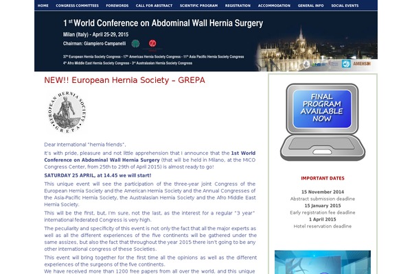 hernia2015-milan.com site used Luxury-yachting