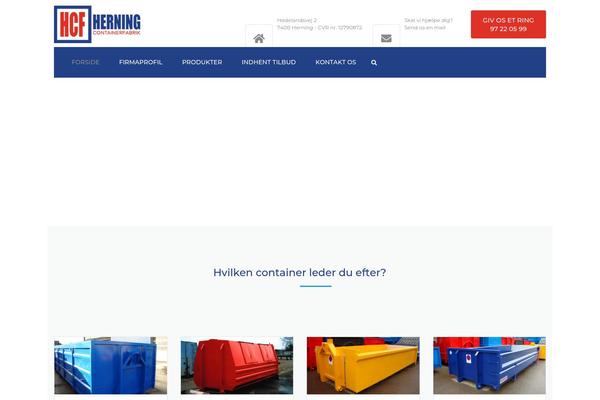 herningcontainer.dk site used Industrial