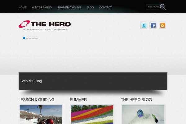 Arch theme site design template sample