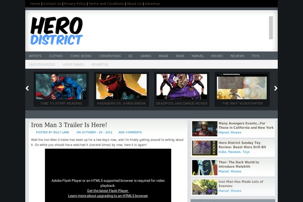 Scarlett theme site design template sample
