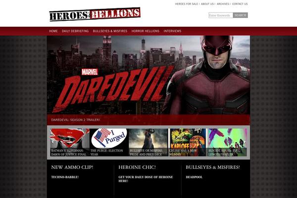 heros theme websites examples