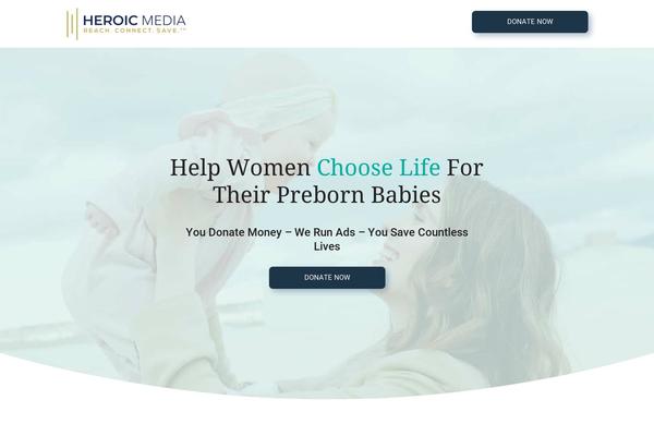 heroicmedia.org site used Storybrand-ready-wordpress-website-template