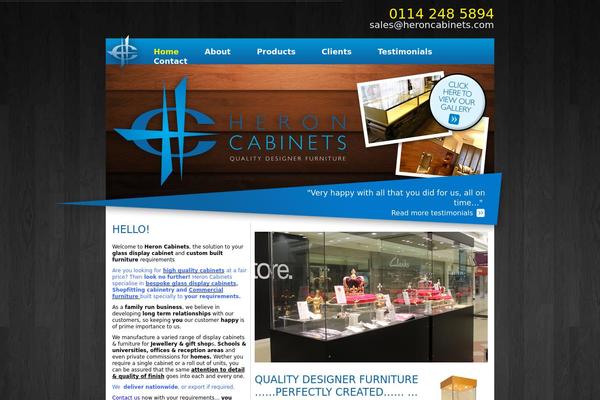heroncabinets.com site used Heron