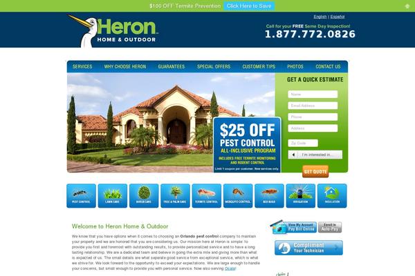 heron theme websites examples