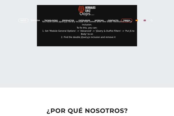 herrajessaiz.com site used TheGem