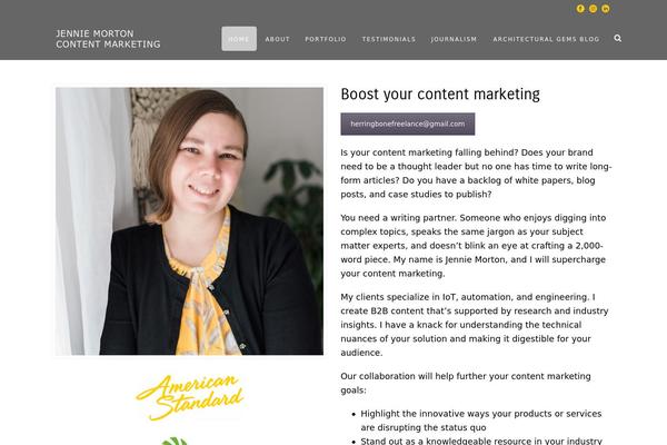 Jupiter theme site design template sample