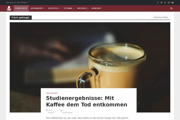 Herald-child theme site design template sample