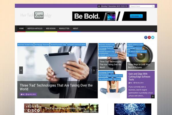 SaladMag theme site design template sample