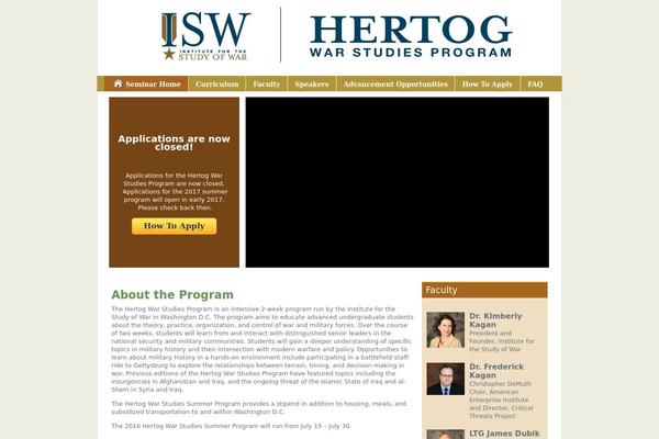 hertogwarstudies.org site used War