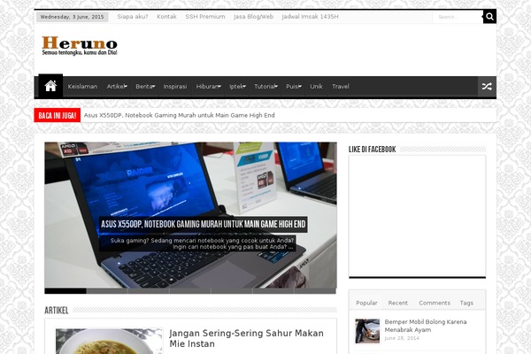Sahifa theme site design template sample
