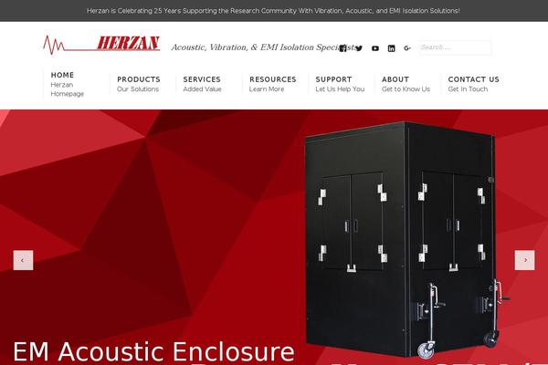 herzan.com site used Corporate-wordpress-theme