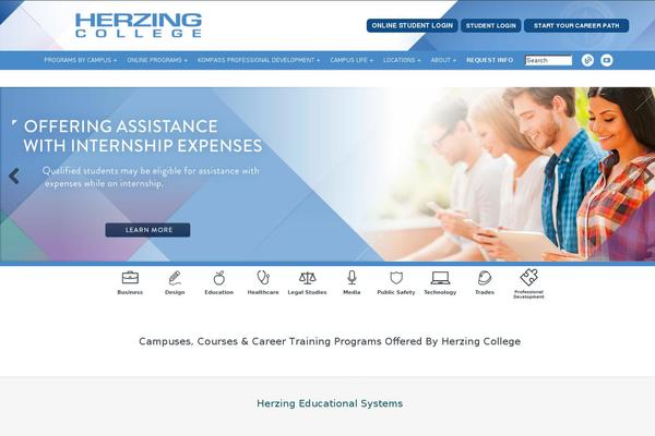 herzing theme websites examples