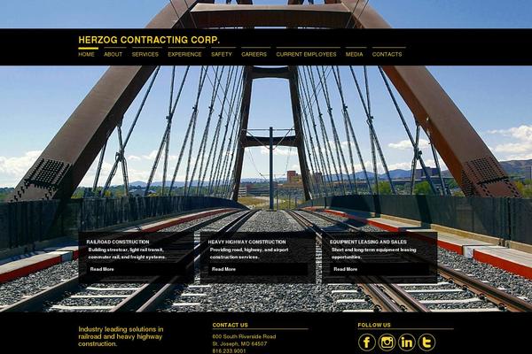 Herzog theme site design template sample