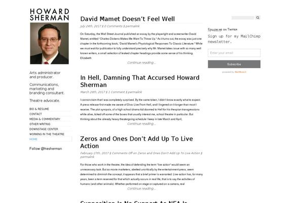 Oulipo theme site design template sample
