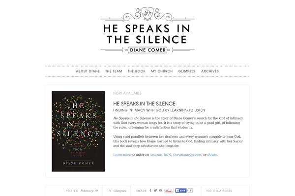 hespeaksinthesilence.com site used Alliecreative