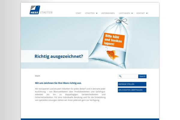 hessetiketten theme websites examples