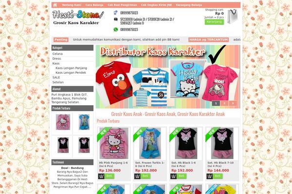 Minimarket theme site design template sample